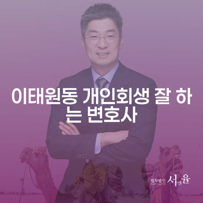 이태원동 개인회생 잘 하는 변호사