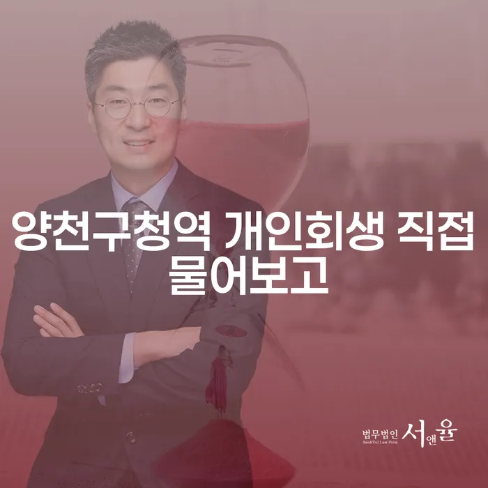 양천구청역 개인회생 직접 물어보고